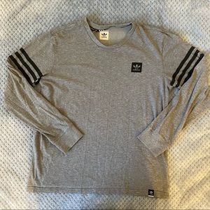 Adidas long sleeve skateboard tee